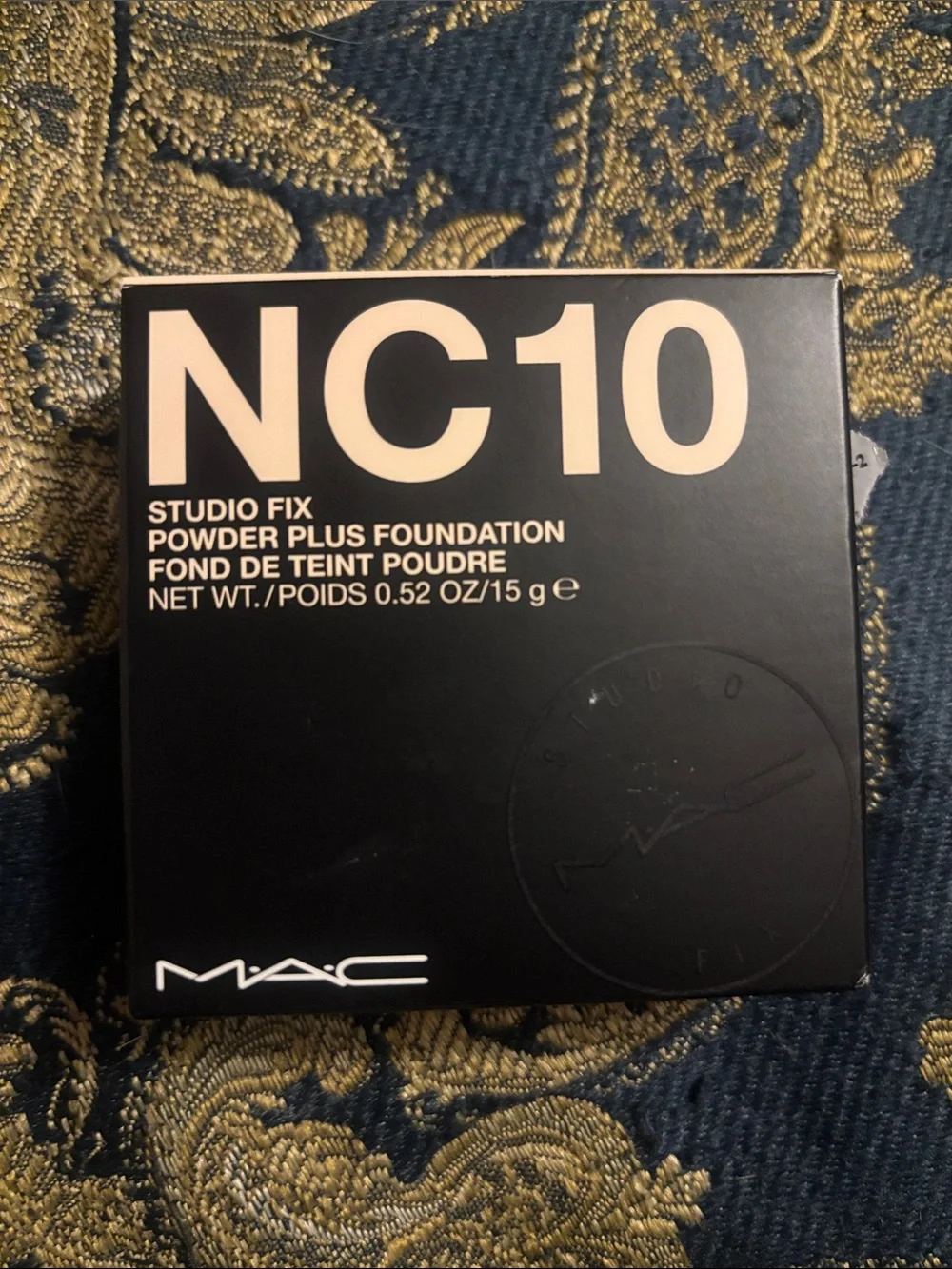 MAC Studio Fix Powder Plus Foundation NC10 - Black Box with Beige Text